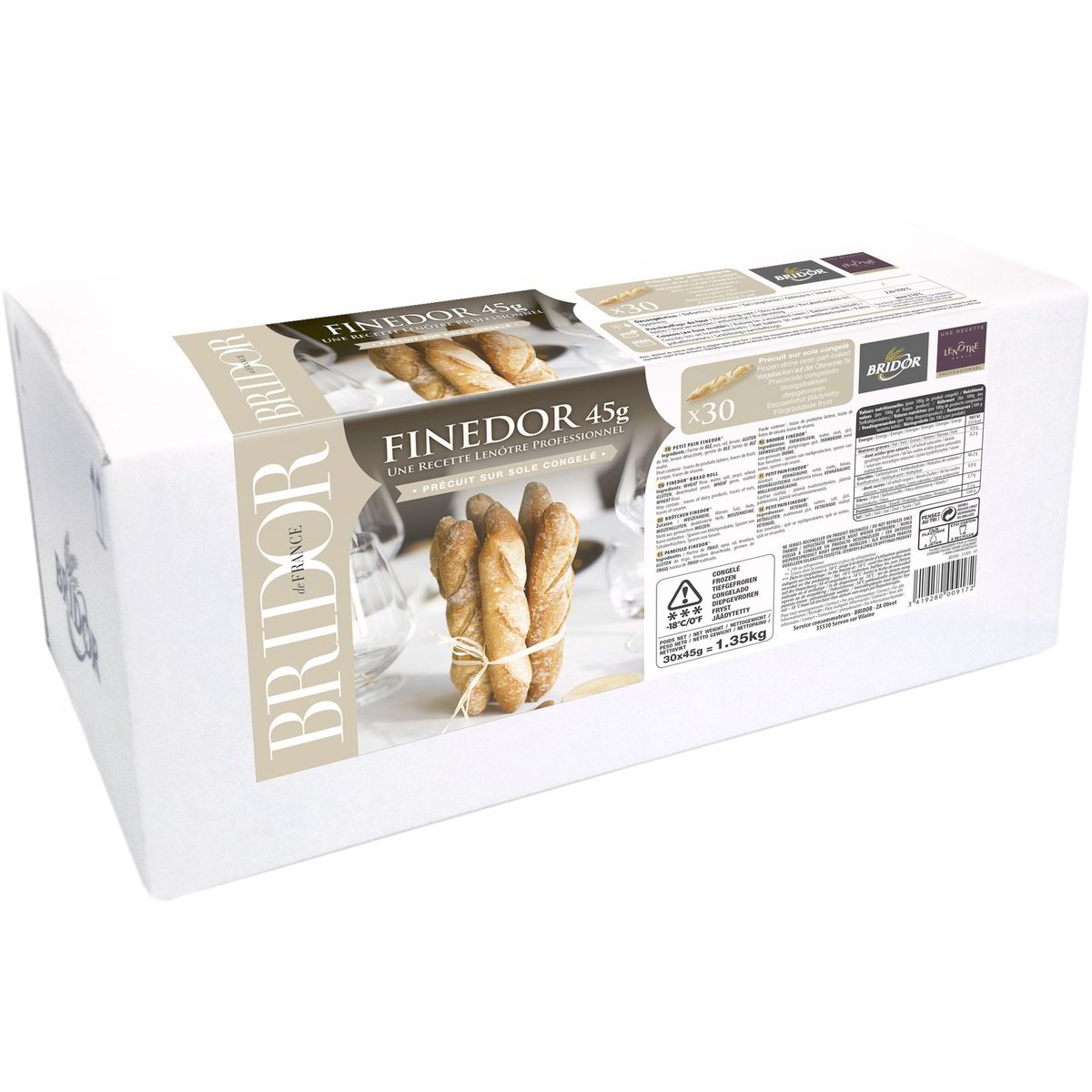 PANE FINEDOR LENOTRE 30 GR 45 BRIDOR In Dettaglio GrosMarket